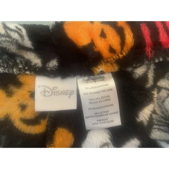 Disney Mickey Mouse Soft Plush Women's Fleece Pajama‎ Pants Halloween Ghost 3XL - Picture 4 of 4